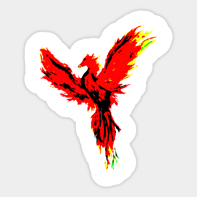 phoenix Sticker by Trashfox